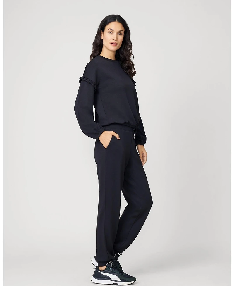 Cable & Gauge Women's Bubble Hem Jogger Set