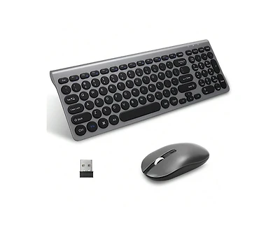 risokeys Wireless Keyboard And Mouse Combo - Wireless Usb Mouse And Computer Keyboard Set, Compact And Silent For Windows Laptop, Desktop, Pc