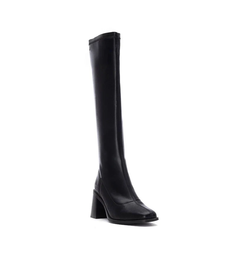 Xti Women's, Block Heel, Stretchy, Tall Boots