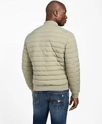 Guess Men's Quilted Reversible Long-Sleeve Jacket