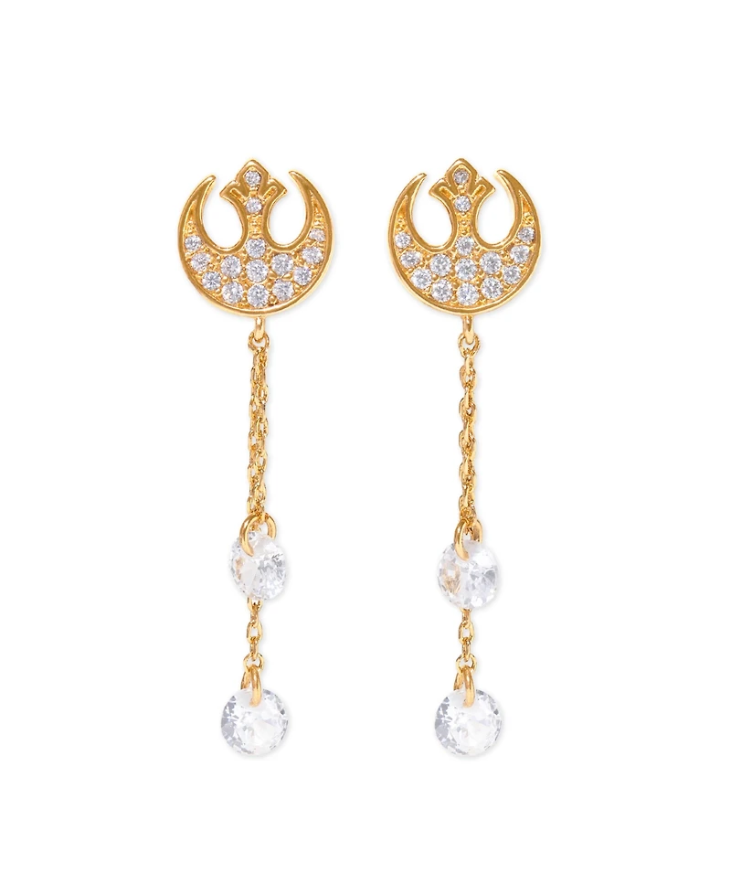 Girls Crew Crystal Star Wars Rebel Alliance Dangle Earrings