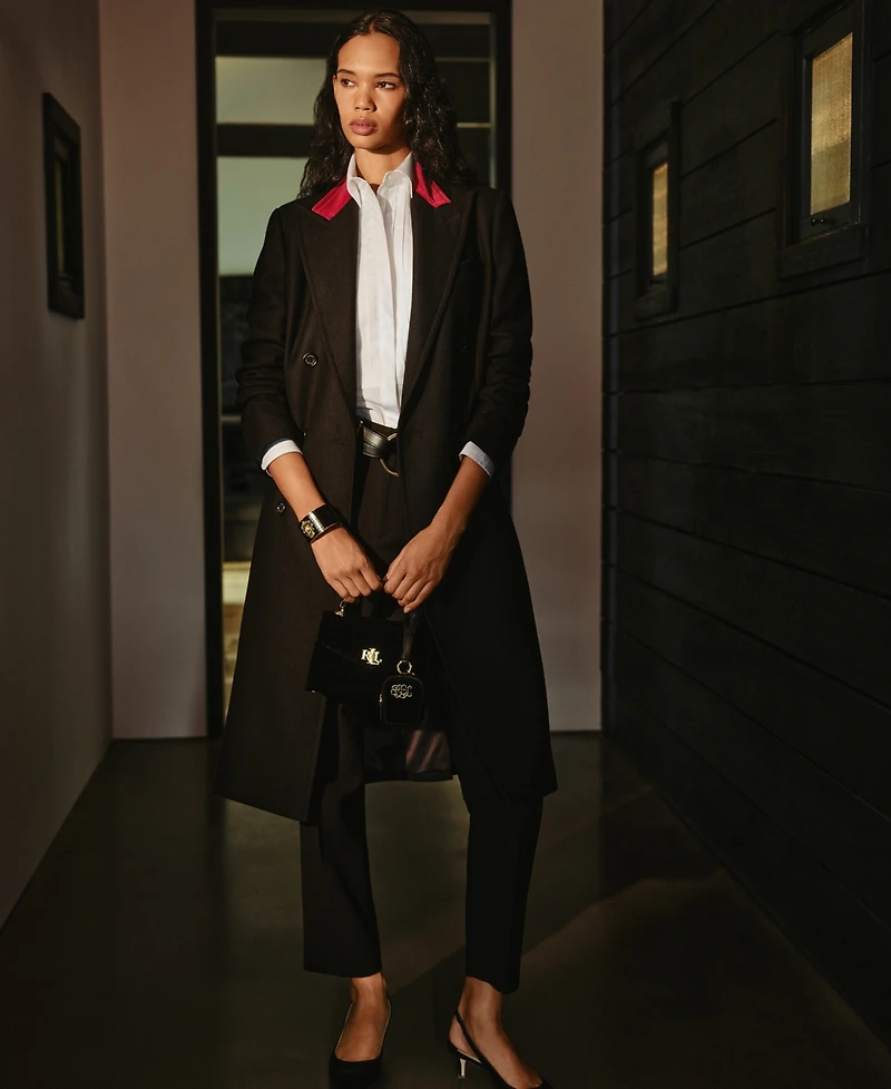 Lauren Ralph Lauren Women's Bib-Front Long Sleeve Shirt