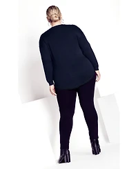 Avenue Women's Tully Curved Hem Sweater