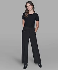 Karl Lagerfeld Paris Women's Wide Leg Pants