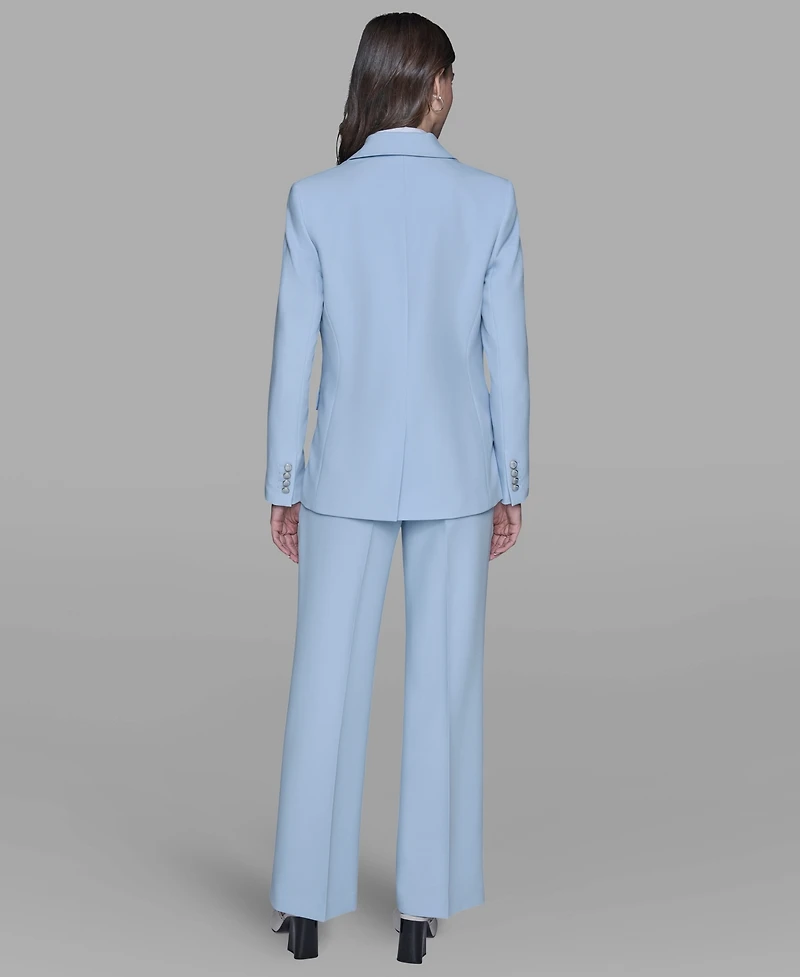 Karl Lagerfeld Paris Women's Single Breasted Three Pocket Blazer Jacket