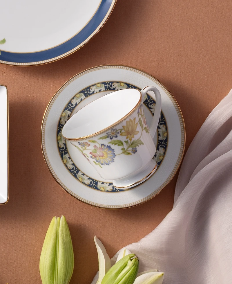 Noritake Tusker Garden Saucers, Set of 4