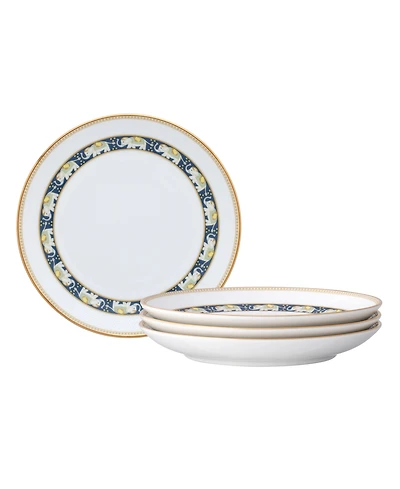 Noritake Tusker Garden Bread and Butter Appetizer Plates, Set of 4