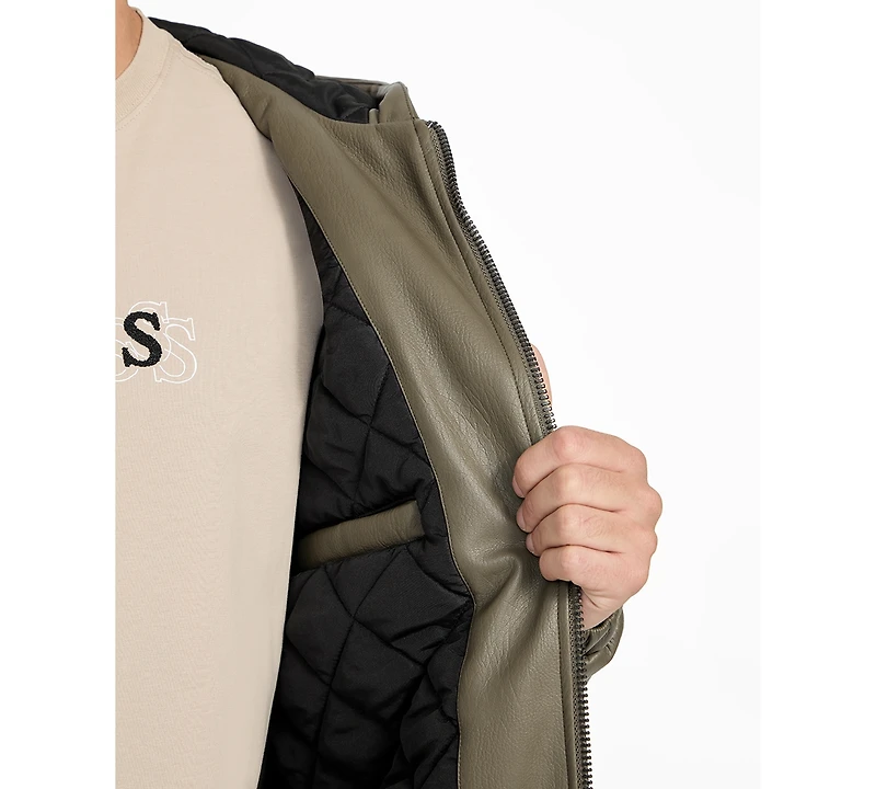 Guess Men's Hooded Full-Zip Jacket