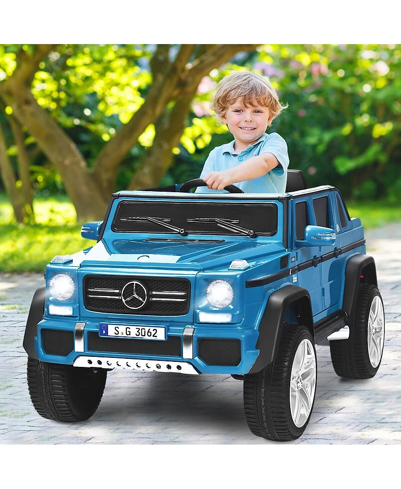 Sugift 12V Licensed Mercedes-Benz Kids Ride On Car