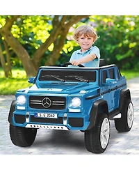 Sugift 12V Licensed Mercedes-Benz Kids Ride On Car
