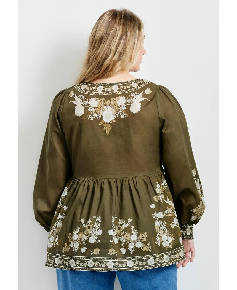 Avenue Women's Plus Ethereal Escape Top