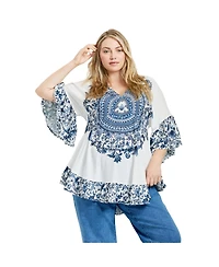 Avenue Women's Frankie Frill Detail Tunic