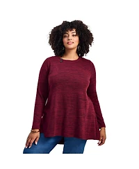 Avenue Women's Ruby Button Detail Hacci Top