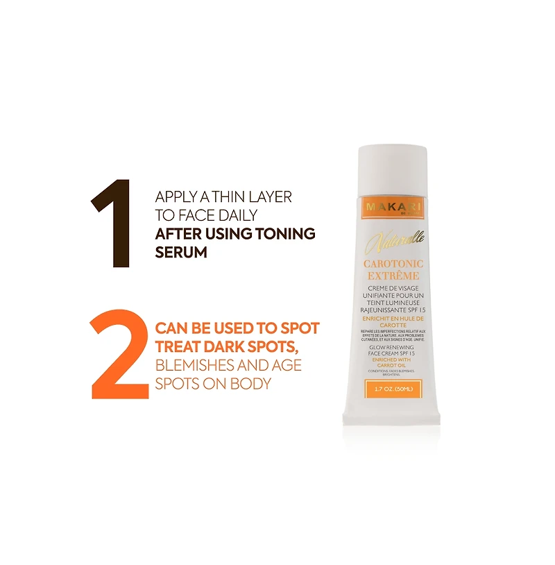 Naturalle Carotonic Extreme Glow Renewing Face Serum - 1.7oz