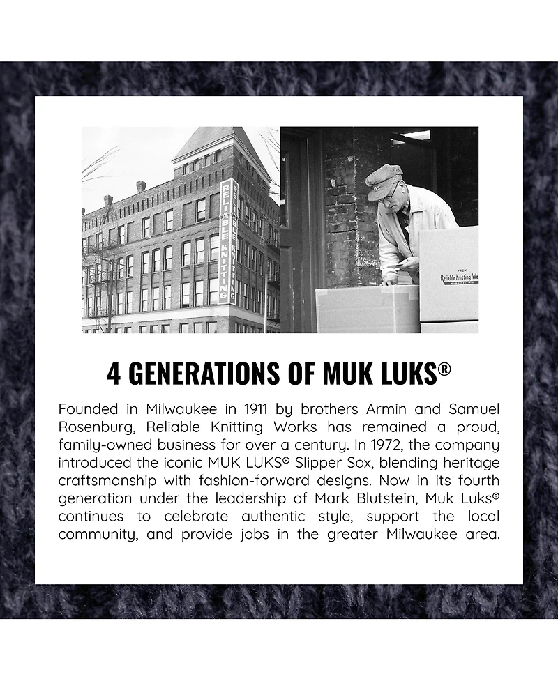 Muk Luks Men's 3 Pack Cabin Socks