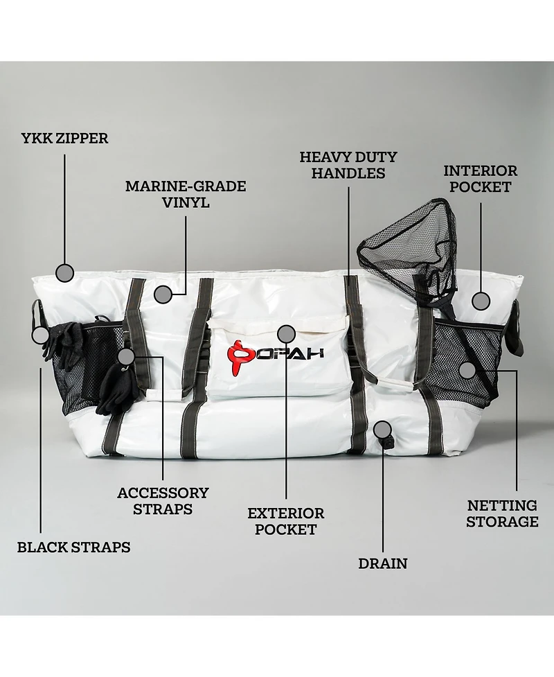 Opah Fathom 6 King Insulated Fishing Cooler Bag, King Mackerel 70"L x 20"W x 18"H, Leak Proof, Uv Resistant, Marine Grade Vinyl