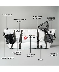 Opah Fathom 6 King Insulated Fishing Cooler Bag, King Mackerel 70"L x 20"W x 18"H, Leak Proof, Uv Resistant, Marine Grade Vinyl