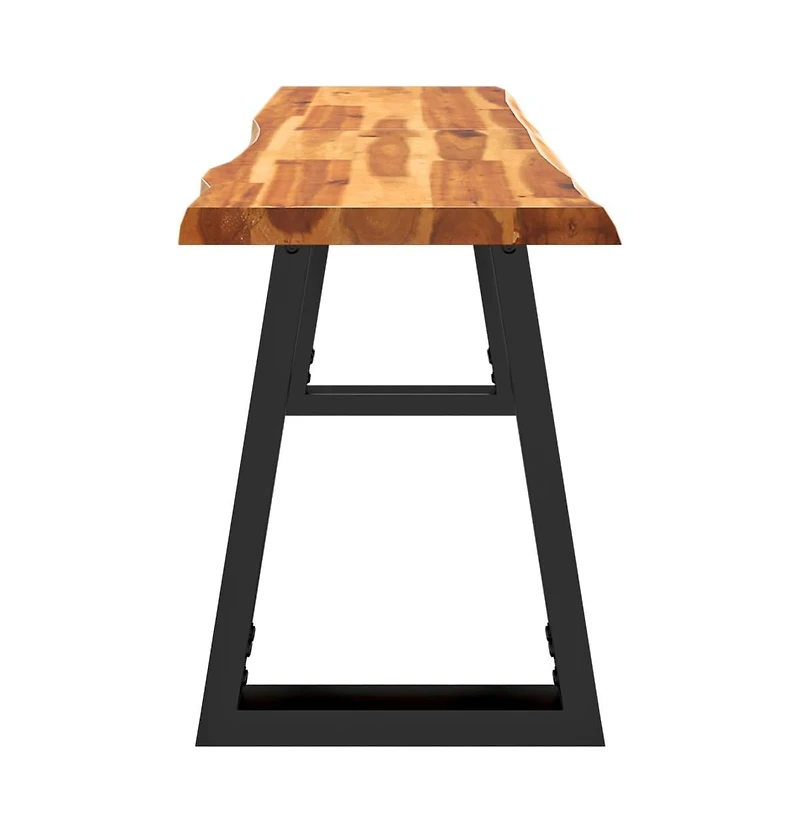 Bench with Live Edge 55.1" Solid Wood Acacia
