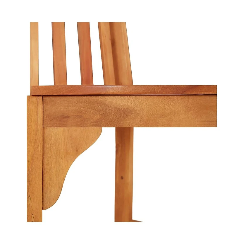 vidaXL Half Round Tree Bench 63" Solid Wood Eucalyptus