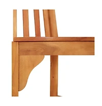 vidaXL Half Round Tree Bench 63" Solid Wood Eucalyptus