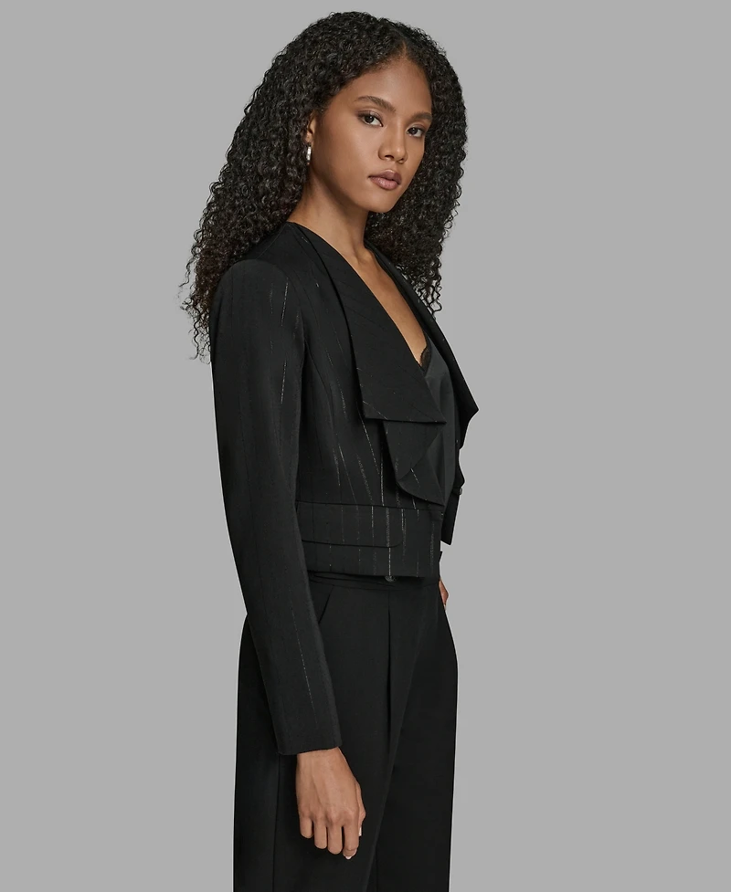 Bcbg Women's Pinstripe Cropped Jacket