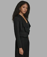 Bcbg Women's Pinstripe Cropped Jacket