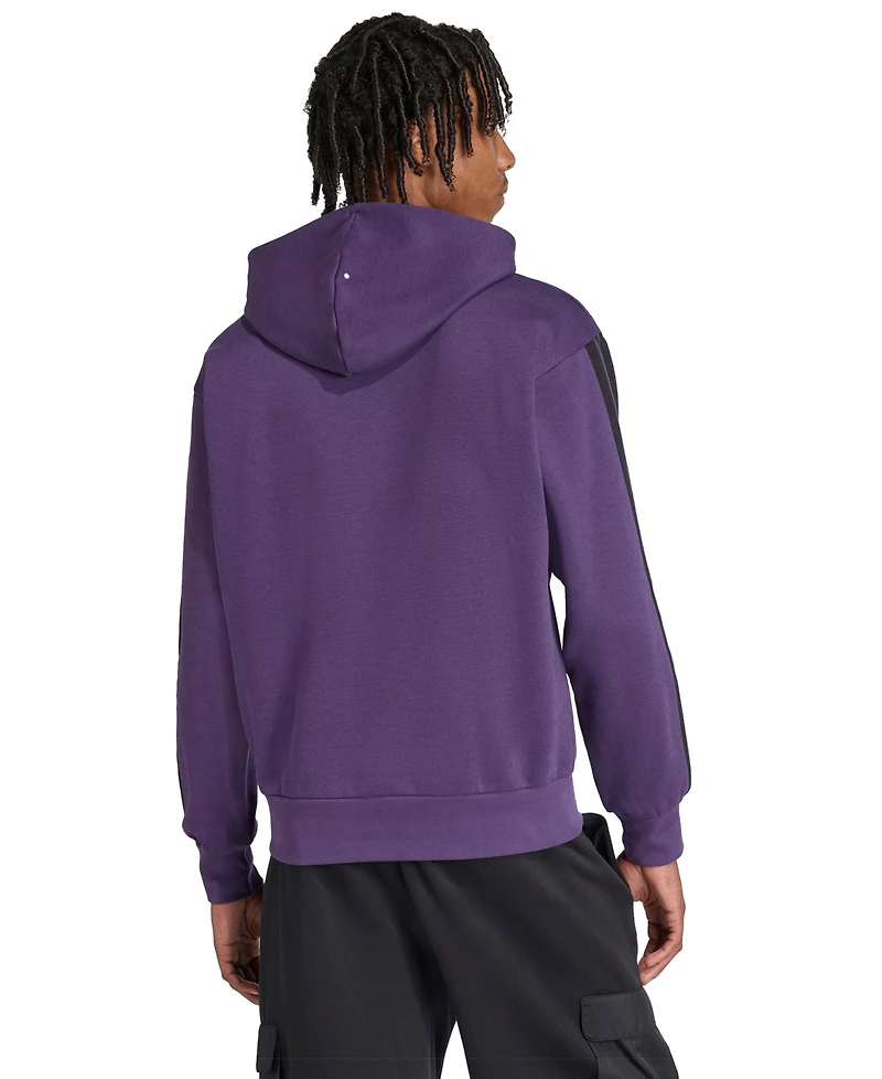 adidas Men's Essential Three Stripes Fleece Hoodie