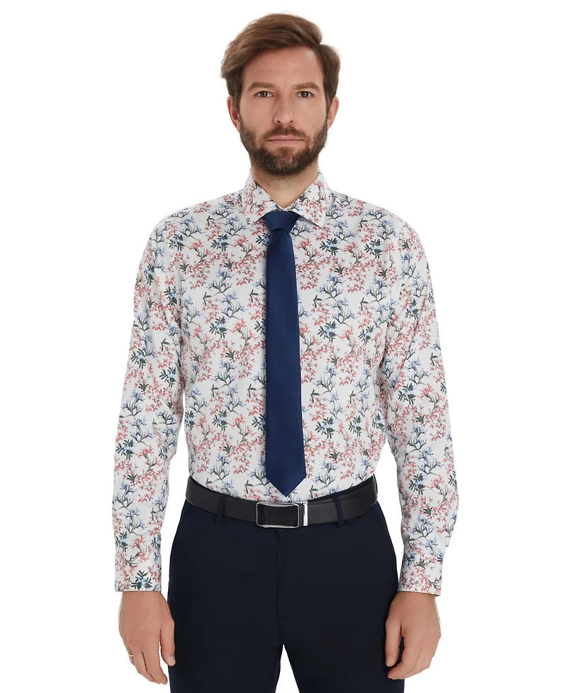 Bar Iii Men's Garden Floral Printed Dress Shirt, Macy's Exclusive