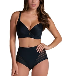 Leonisa Women's Lace Stripe Undetectable Classic Shaper Panty 012903