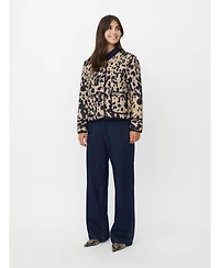 Masai Copenhagen Women's Javira Long Sleeve Animal Print Jacket