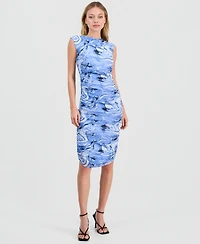 Bar Iii Women's Printed Sleeveless Sheath Dress, Macy's Exclusive