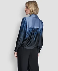 Dkny Women's Balloon-Sleeve Blouse