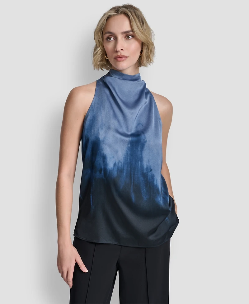 Dkny Women's Sleeveless Cowl Neck Top
