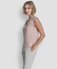 Dkny Women's V-neck Sleeveless Top