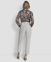 Dkny Women's Charm Detailed Ankle Length Pants