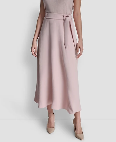 Dkny Women's Maxi Skirt with Bow Tie