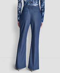 Dkny Women's Pintuck Fit and Flare Pants