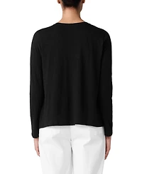 Eileen Fisher Women's V-Neck Long-Sleeve T-Shirt