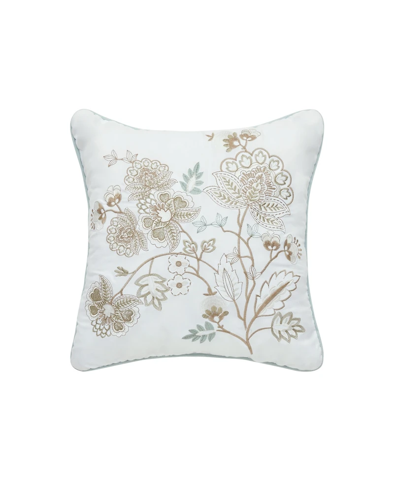 Royal Court Spring Social Embellished Decorative Pillow, 16" x 16"