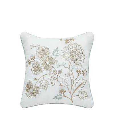 Royal Court Spring Social Embellished Decorative Pillow, 16" x 16"