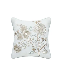 Royal Court Spring Social Embellished Decorative Pillow, 16" x 16"