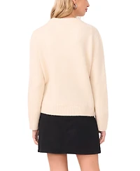Vince Camuto Women's Heart Motif Crewneck Sweater