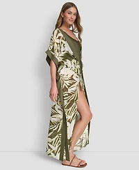 Dkny Women's Tie-Front Cover-Up Kaftan