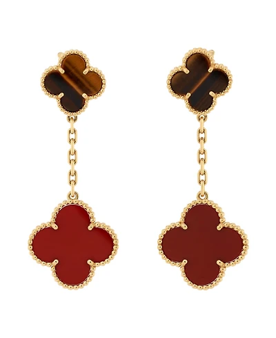 Pre-Owned Van Cleef & Arpels Magic Alhambra 2 Motifs Drop Earrings
