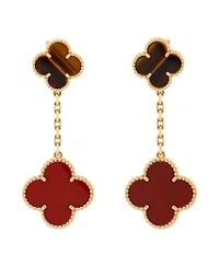 Pre-Owned Van Cleef & Arpels Magic Alhambra 2 Motifs Drop Earrings