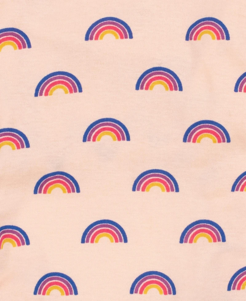 Leveret Dog Cotton Pajama Rainbow Peach