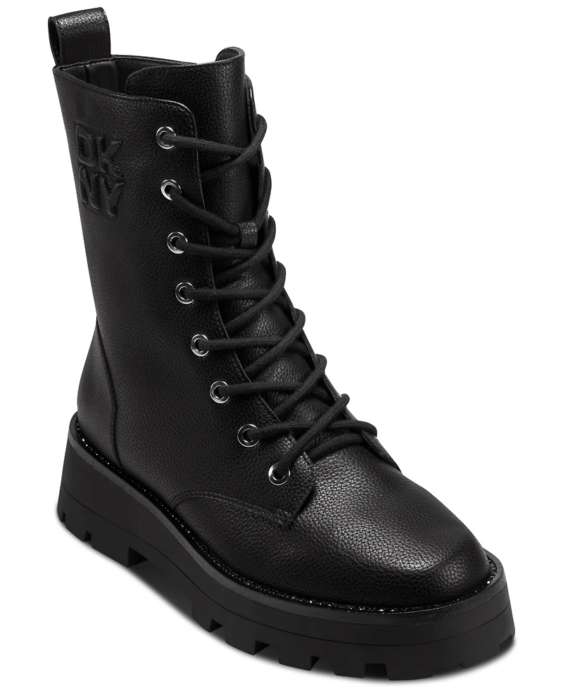 Dkny Women's Sejal Lace Up Booties