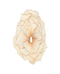 Phillips Collection Poppy Flower Large Copper Metal Wall Art