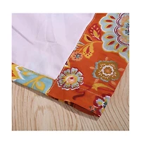 Greenland Home Fashion Astoria Festive And 3" Rod Pocket Window Curtain Panel Pair