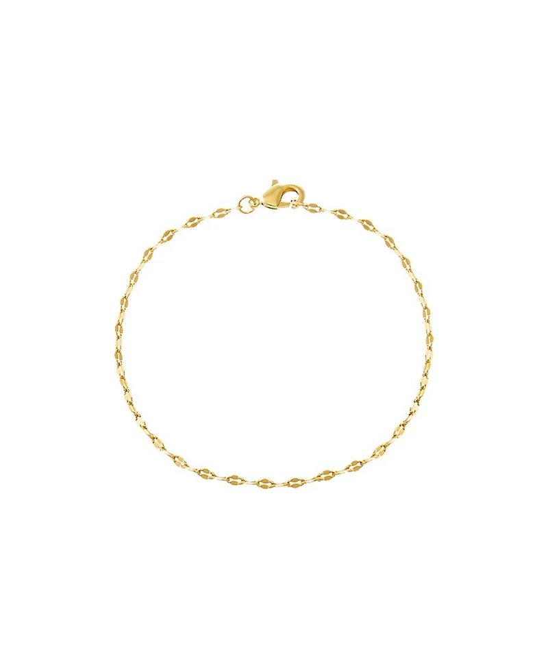 by Adina Eden Shiny Baby Mariner Gold Plated Chain Bracelet